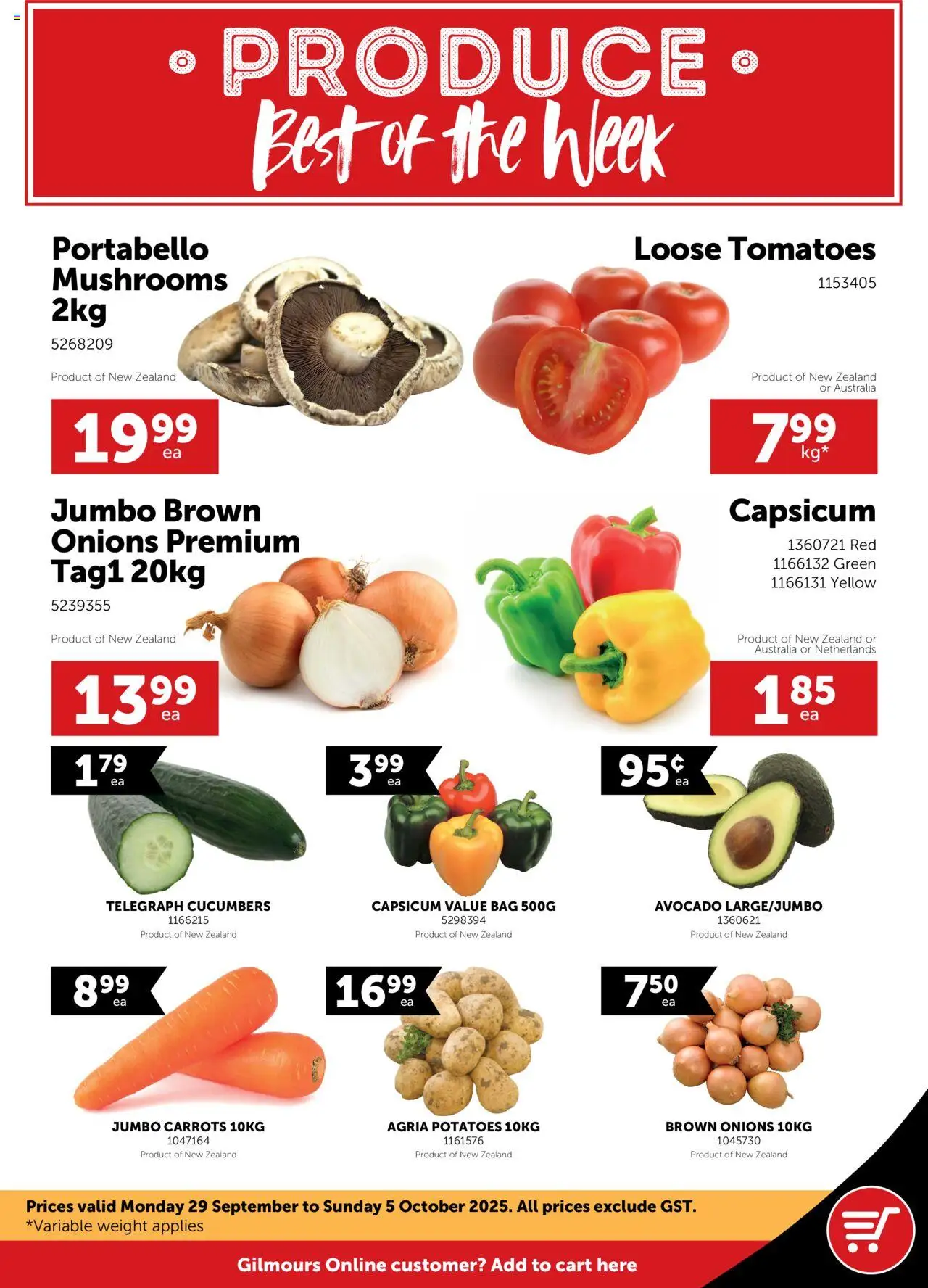 Catalogue Gilmours catalogue valid from 29 Sept 2025 - page 1