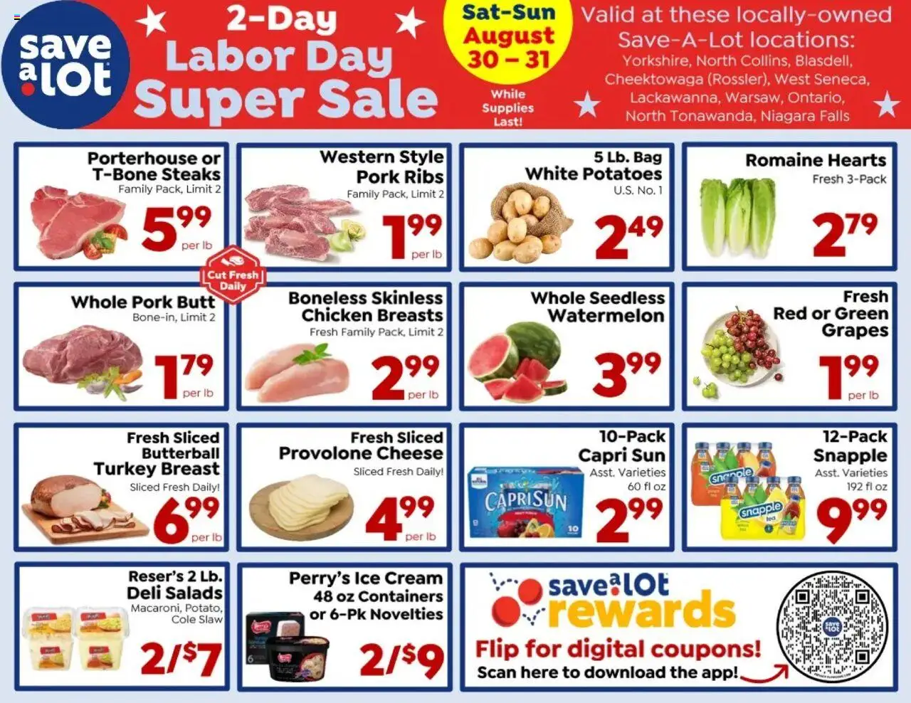 Save a Lot Ad from 08/25/2025 - Flyer - Page number 1