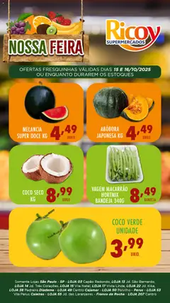 Pré-Visualização do folheto "Ofertas Feira" da loja Ricoy válido a partir de 15/10/2025