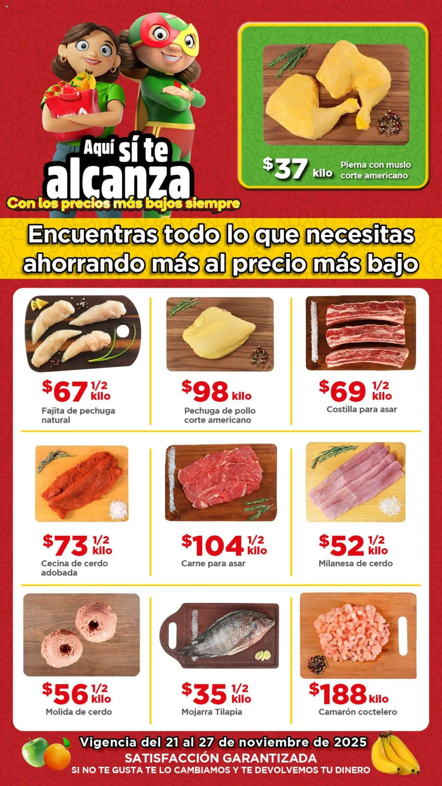 Vista previa las ofertas de la tienda Bodega Aurrerá - Folleto Fin de semana desde el 21/11/2025 