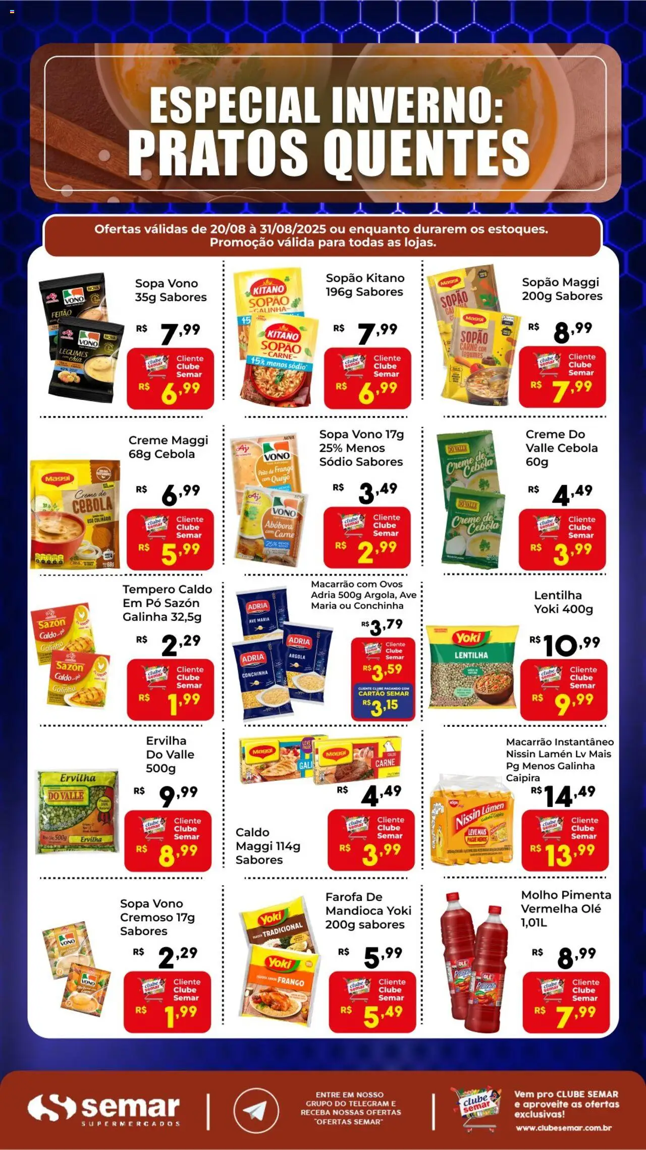Semar Supermercado folheto "Ofertas Especial Inverno" válido a partir de 20/08/2025 - número de página 1