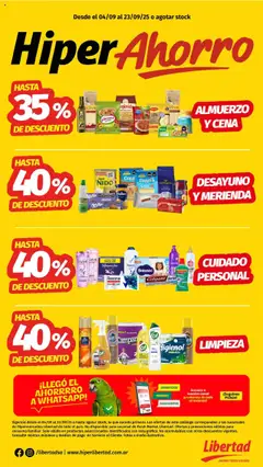 Vista previa del folleto de la tienda Hipermercado Libertad válido desde el 04/09/2025 