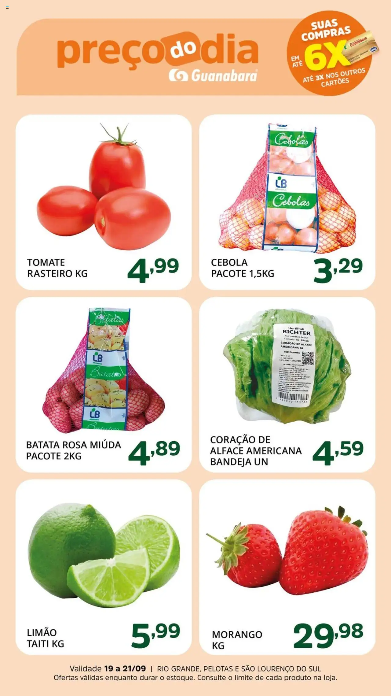Supermercado Guanabara folheto "Ofertas da semana" válido a partir de 19/09/2025 - número de página 1