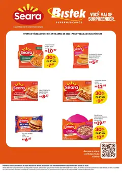 Pré-Visualização do folheto "Bistek Supermercados ofertas Seara" da loja Bistek Supermercados válido a partir de 03/04/2026
