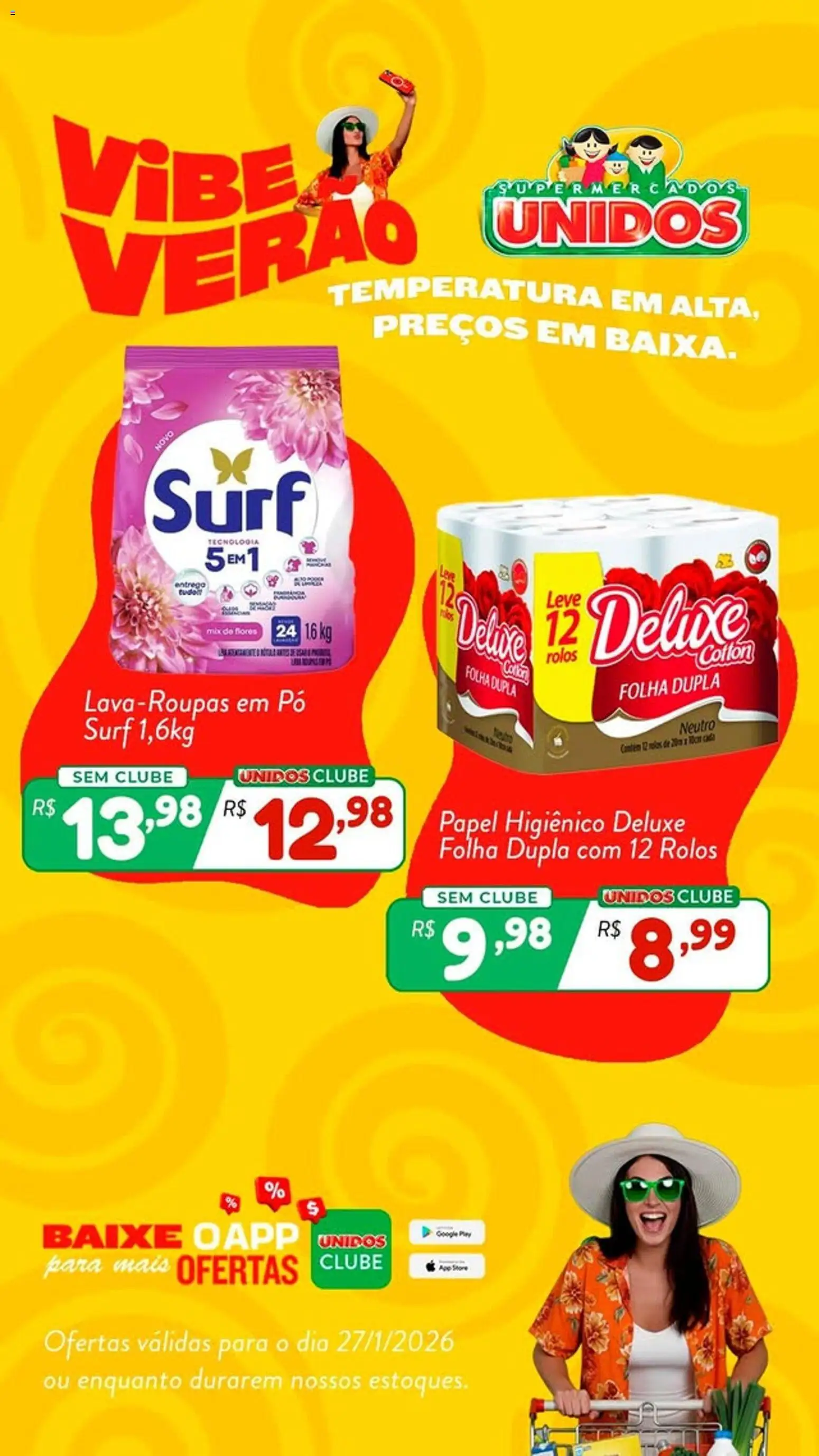 Pré-Visualização do folheto "Ofertas da semana" da loja Supermercados Unidos válido a partir de 27/01/2026