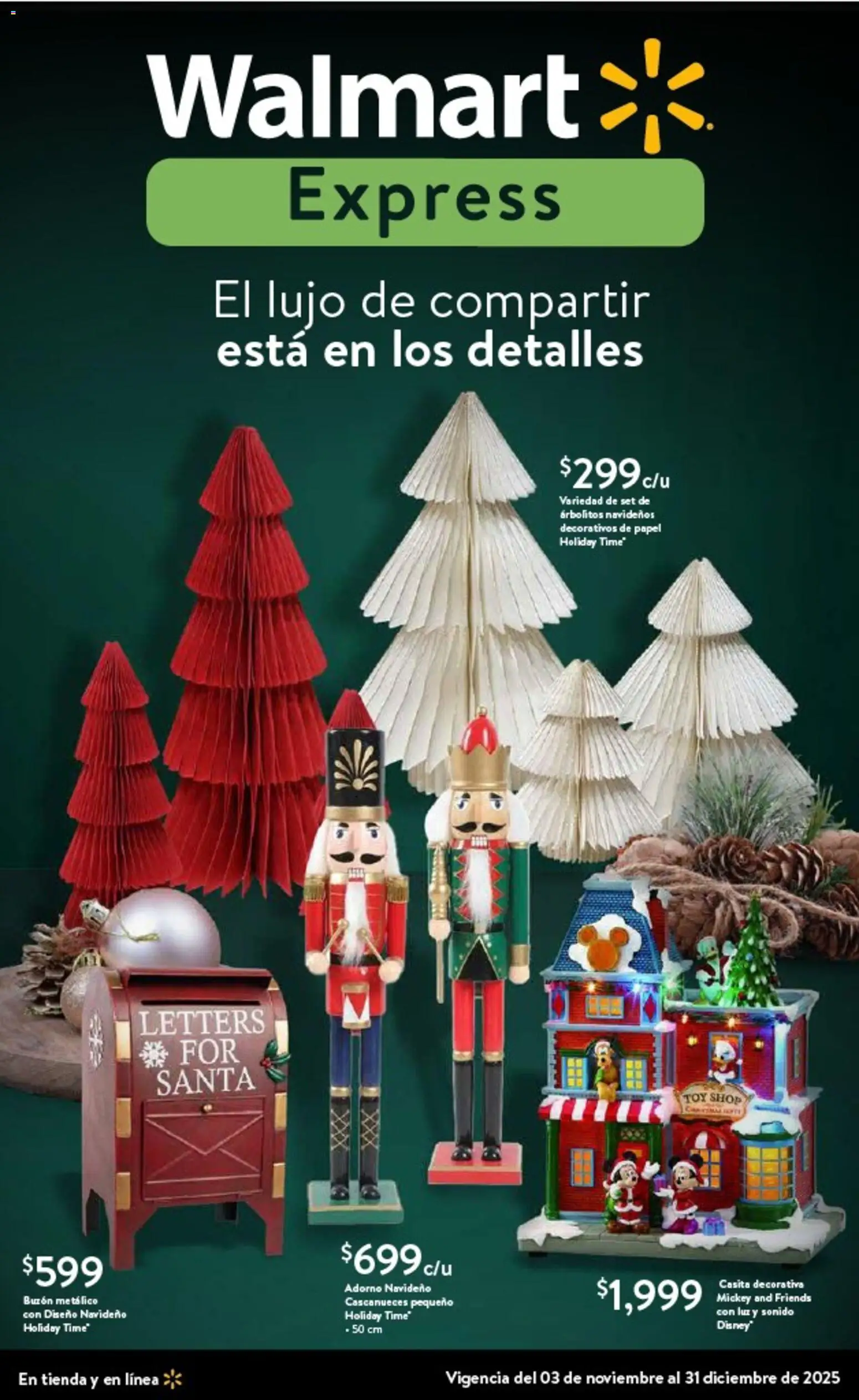 Vista previa las ofertas de la tienda Walmart Express - Folleto Navidad desde el 03/11/2025 