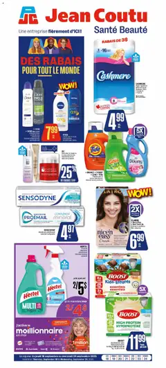 Preview of leaflet Santé beauté from shop Jean Coutu is valid from Sep 18, 2025