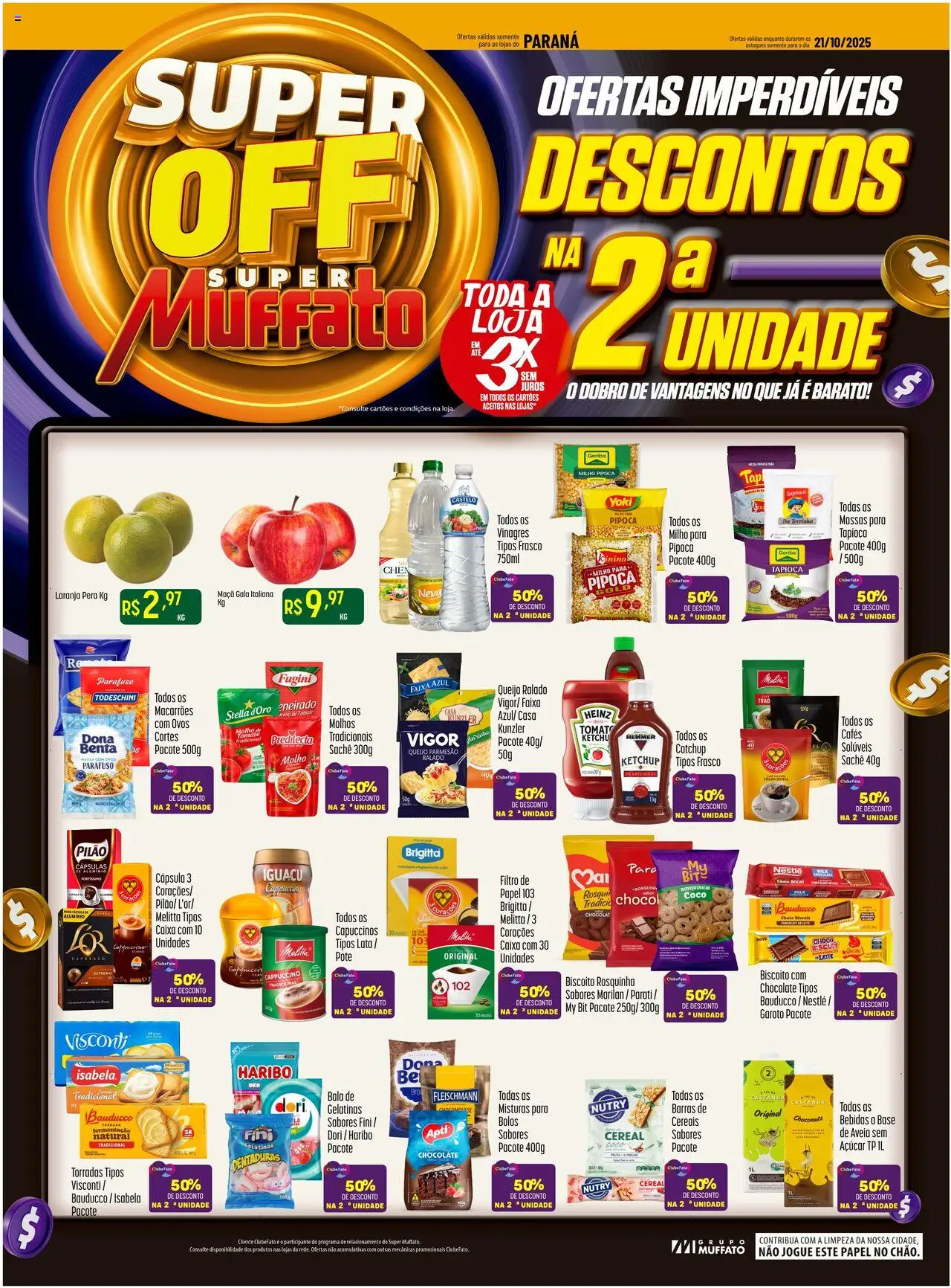 Super Muffato folheto "Ofertas Super Off" válido a partir de 21/10/2025 - número de página 1
