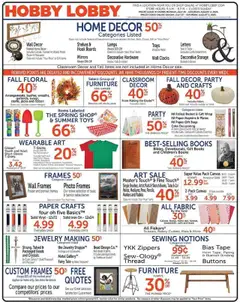 Ad Preview of Hobby Lobby Weekly Ad from 07/27/2025