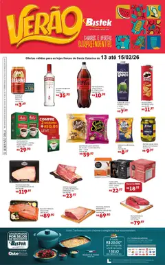 Pré-Visualização do folheto "Ofertas Verão " da loja Bistek Supermercados válido a partir de 13/02/2026