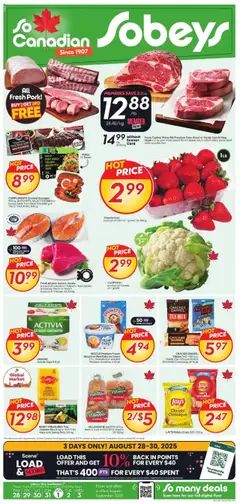 Preview of leaflet Weekly flyer / circulaire from shop Sobeys is valid from Aug 28, 2025