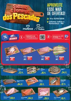 Pré-Visualização do folheto "Ofertas Pescados" da loja Mateus válido a partir de 14/02/2026