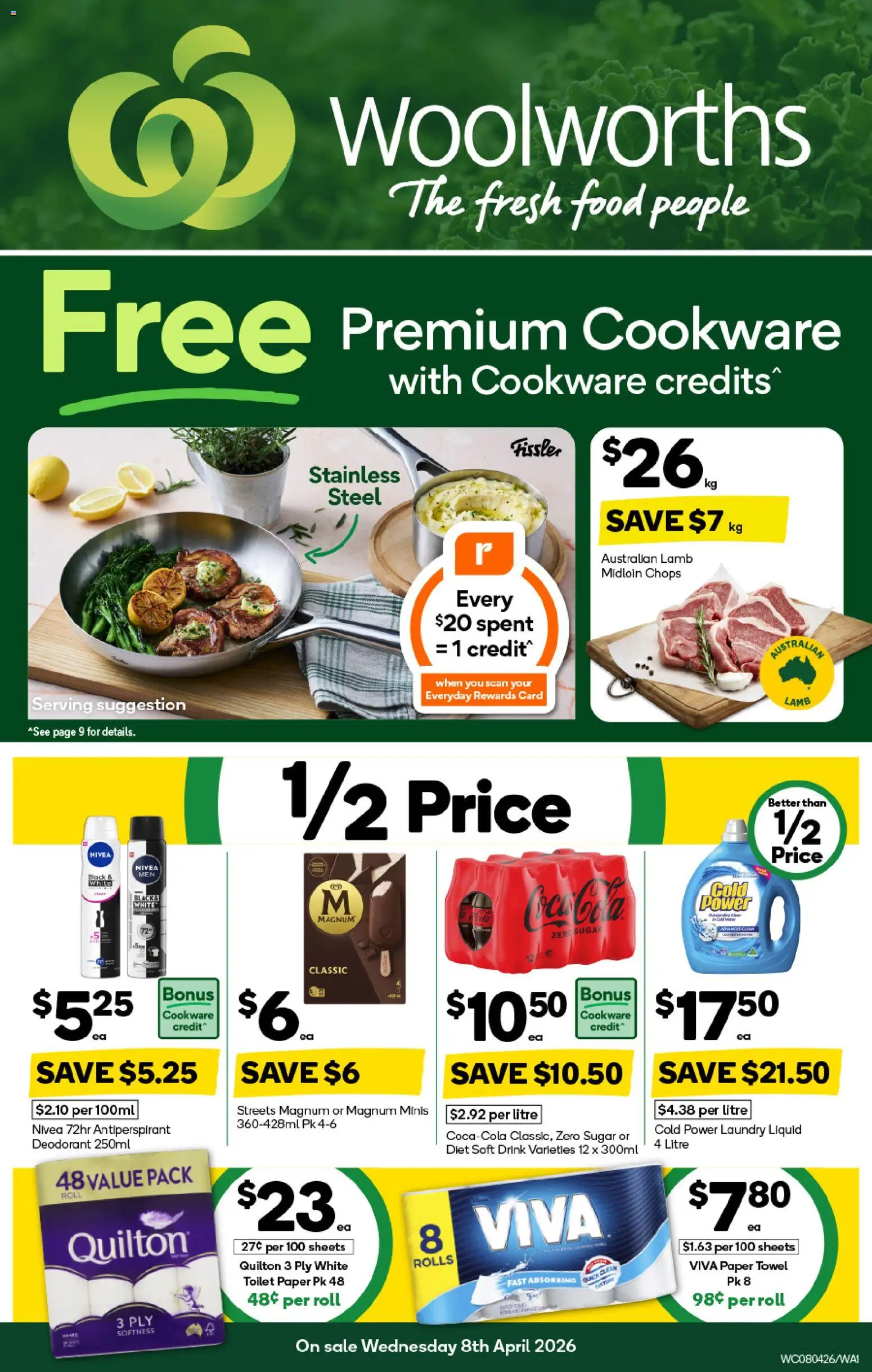 Preview of catalogue Woolworths catalogue WA from shop Woolworths valid 08/04/2026