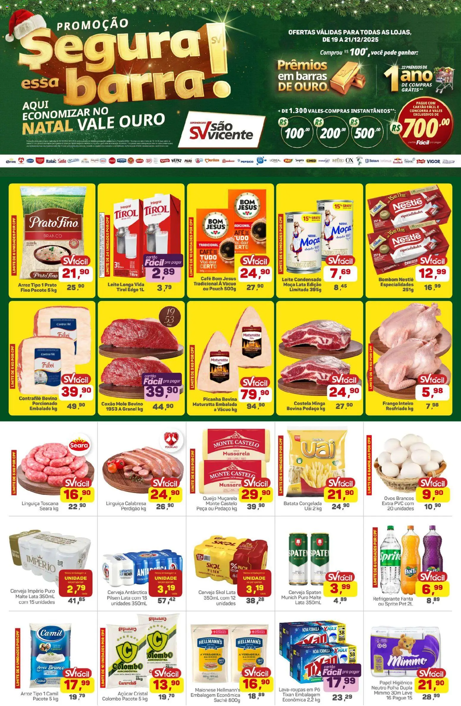 Pré-Visualização do folheto "Ofertas da semana" da loja Supermercados São Vicente válido a partir de 19/12/2025
