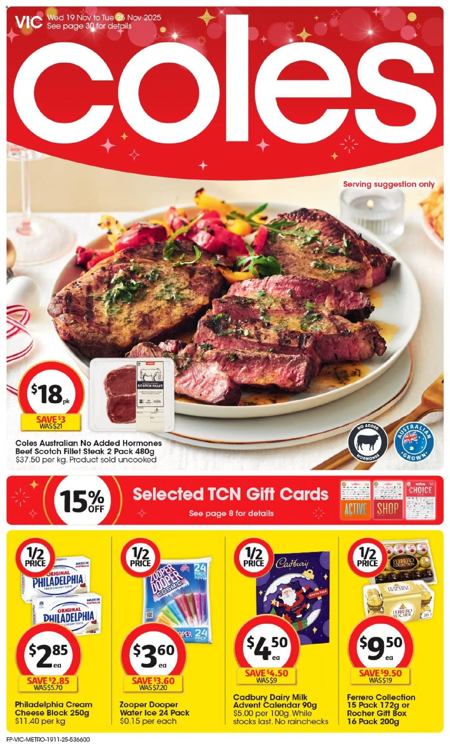 Preview of catalogue Catalogue VIC from shop Coles valid 19/11/2025