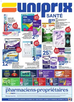 Preview of leaflet Uniprix Sante from shop Uniprix is valid from Nov 20, 2025