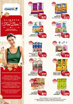 Pré-Visualização do folheto "Ofertas Alimento Que Faz Bem" da loja Cometa Supermercados válido a partir de 12/08/2025