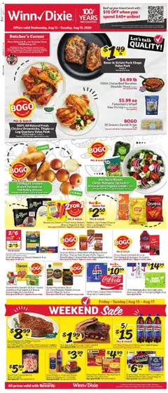 Ad Preview of Winn Dixie Weekly Circular - LA from 08/13/2025