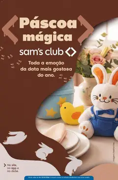 Pré-Visualização do folheto "Sam's Club ofertas Páscoa" da loja Sam's Club válido a partir de 10/03/2026