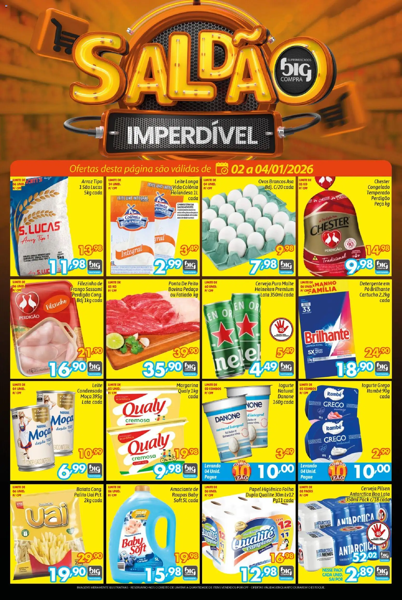 Pré-Visualização do folheto "Ofertas da semana" da loja Big Compra válido a partir de 02/01/2026