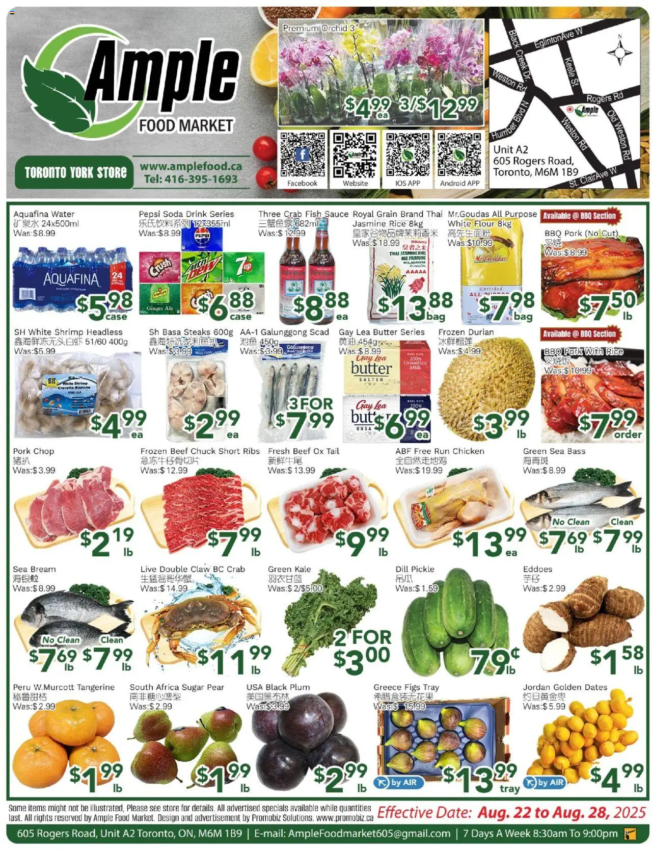Ample Food Market flyer valid from Aug 22, 2025 - page number 1