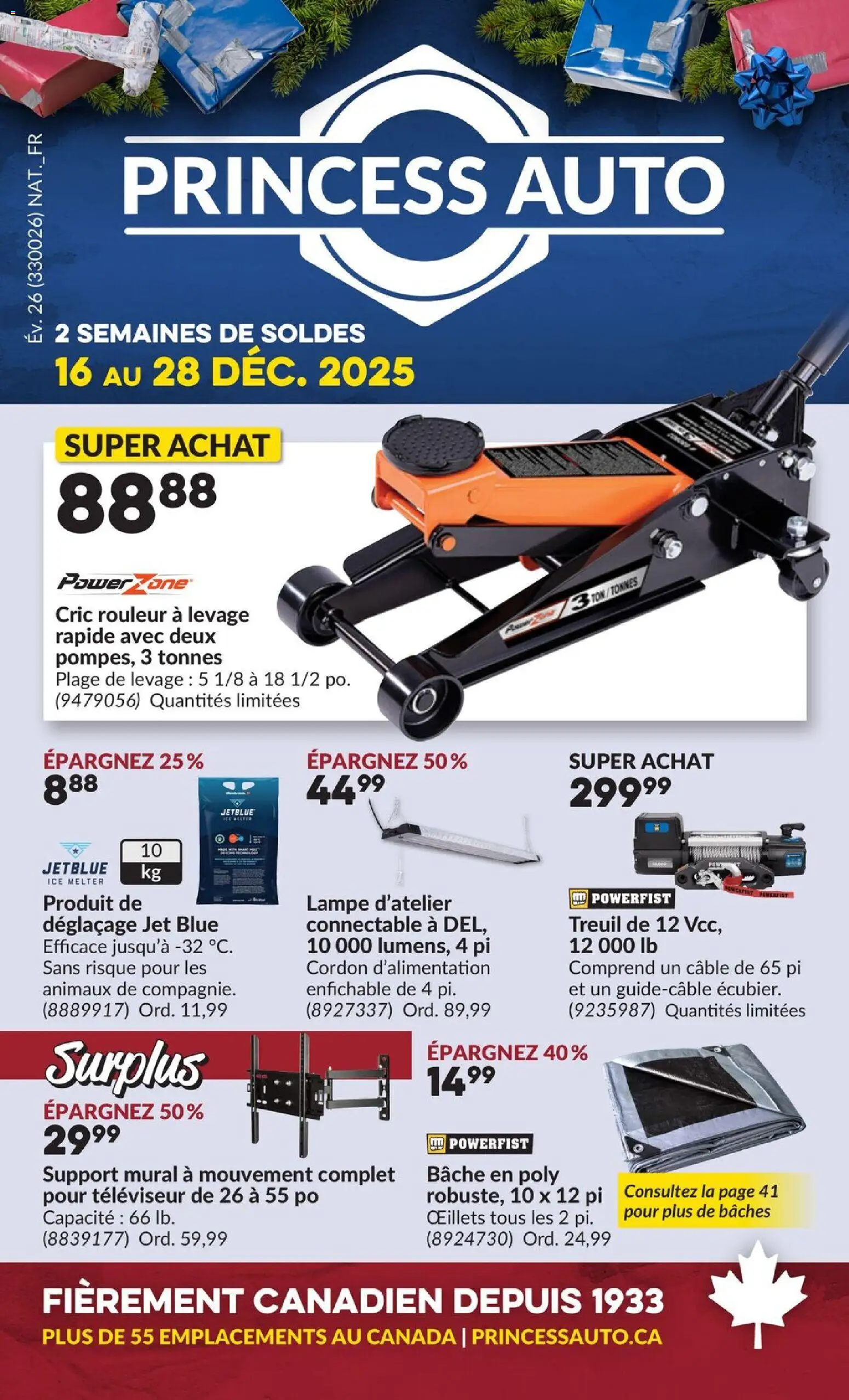 Preview of leaflet 2 Semaines de Soldes ! from shop Princess Auto is valid from Dec 16, 2025