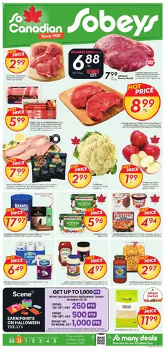 Preview of leaflet Weekly flyer / circulaire from shop Sobeys is valid from Oct 30, 2025