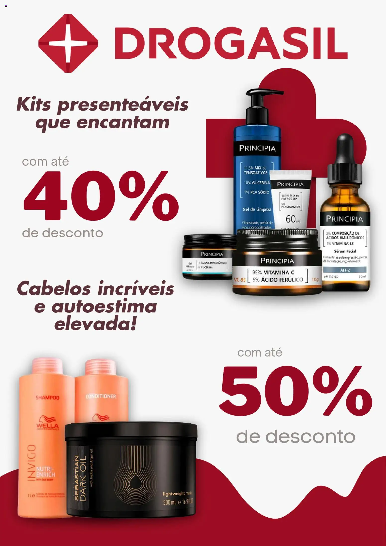Pré-Visualização do folheto "Catálogo atual" da loja Drogasil válido a partir de 15/12/2025 - Shampoo, Vitamina c, Sérum, Gel de limpeza