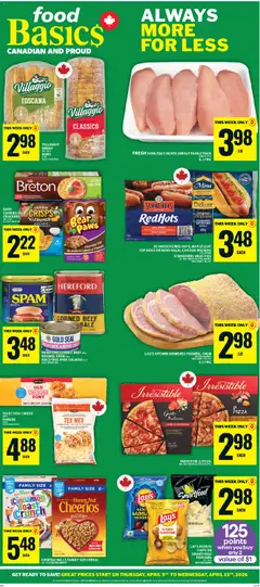Preview of leaflet Food Basics weekly flyer - Cornwall from shop Food Basics is valid from Apr 09, 2026