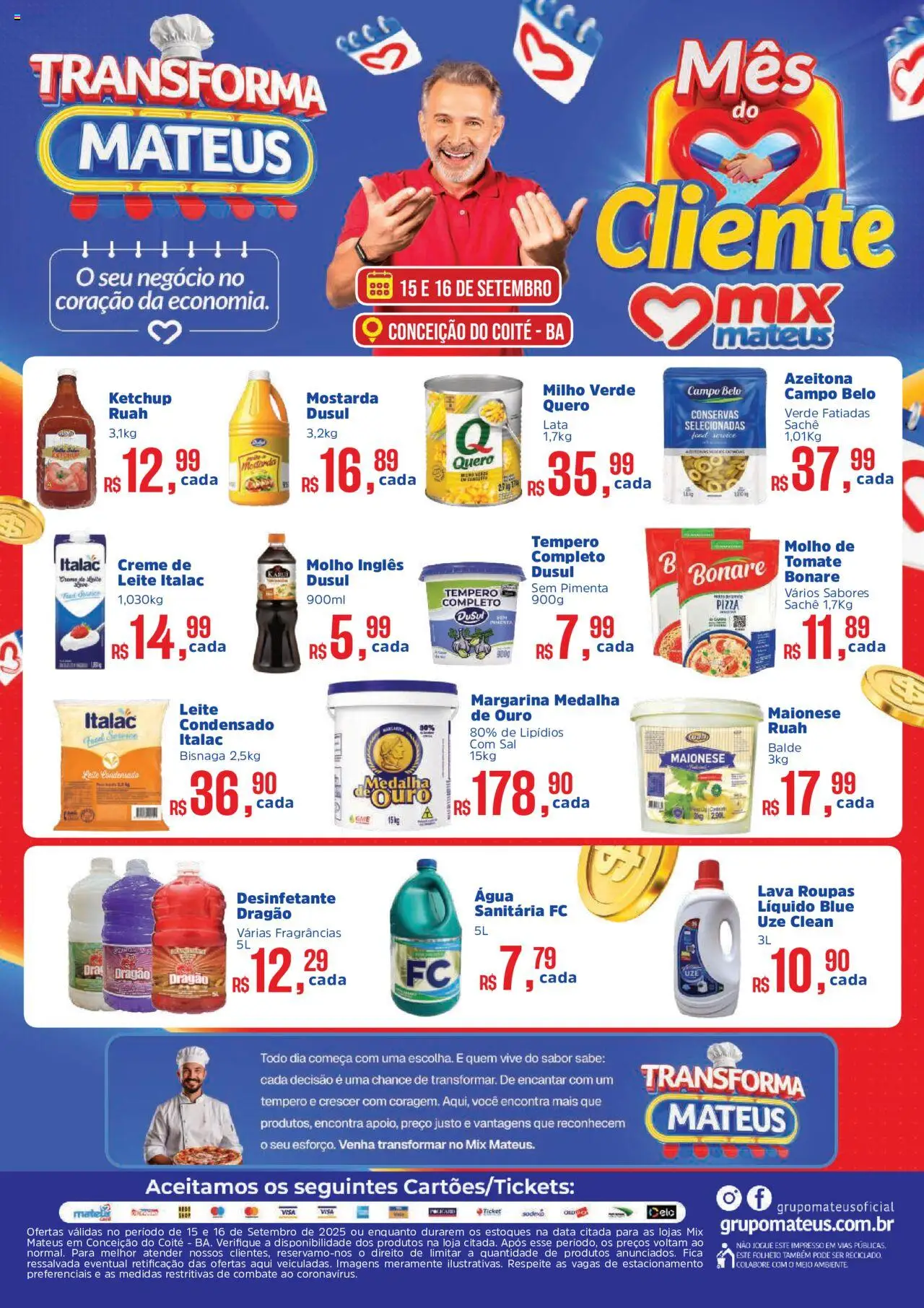 Mateus folheto "Ofertas Transforma Mateus" válido a partir de 15/09/2025 - número de página 1