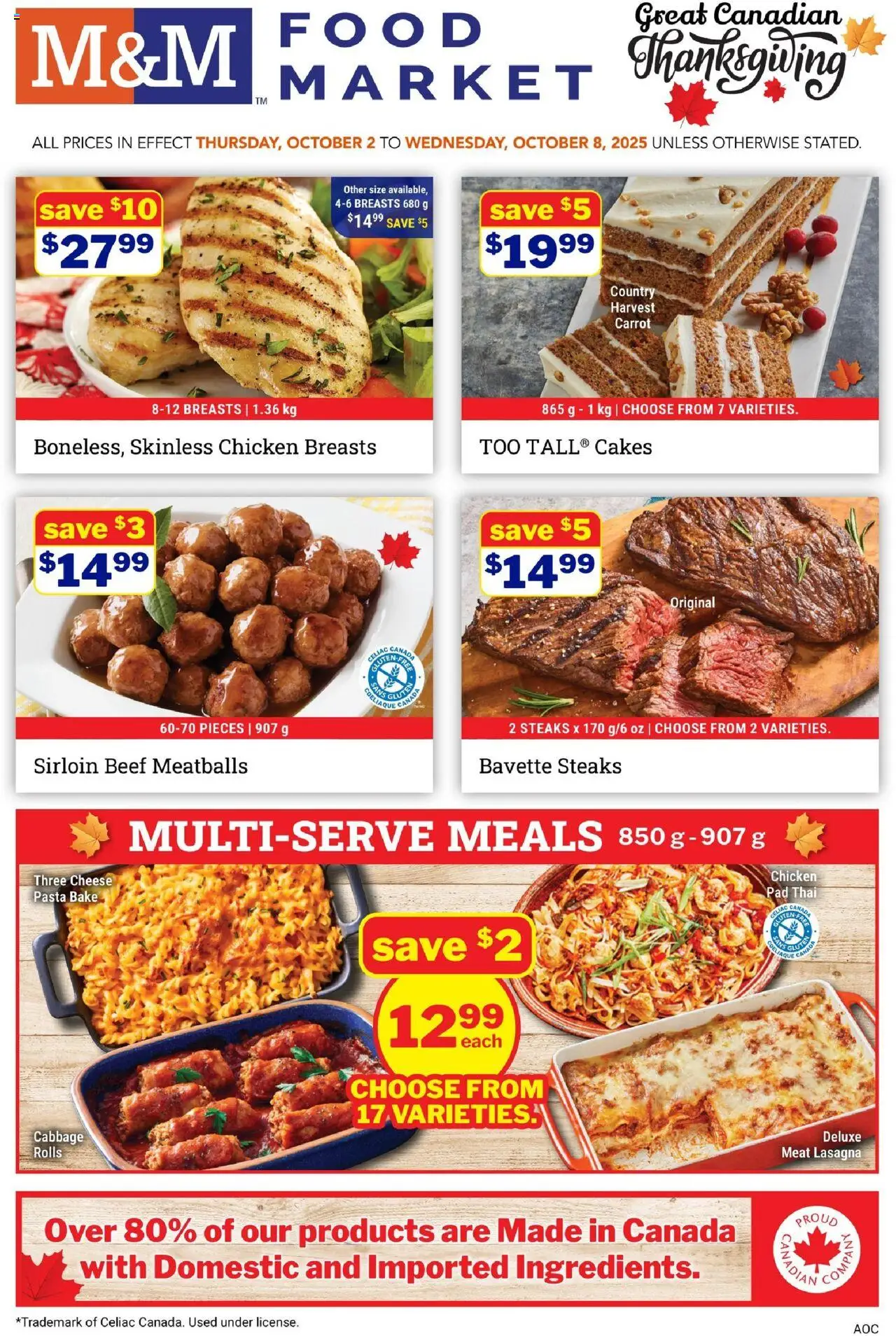 M&M Food Market flyer valid from Oct 02, 2025 - page number 1