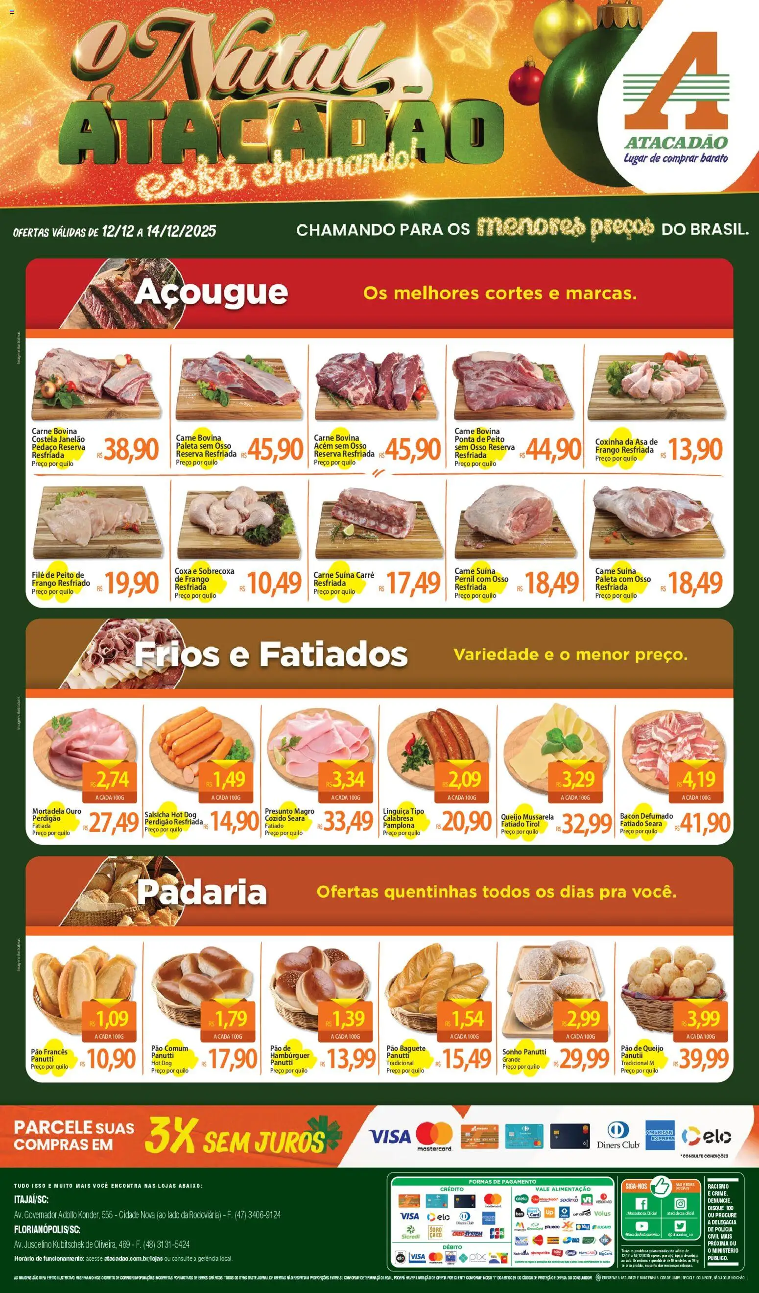 Pré-Visualização do folheto "Ofertas - SC" da loja Atacadão válido a partir de 12/12/2025