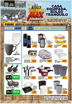 Pré-Visualização do folheto "Ofertas Bazar" da loja Max Atacadista válido a partir de 07/07/2025