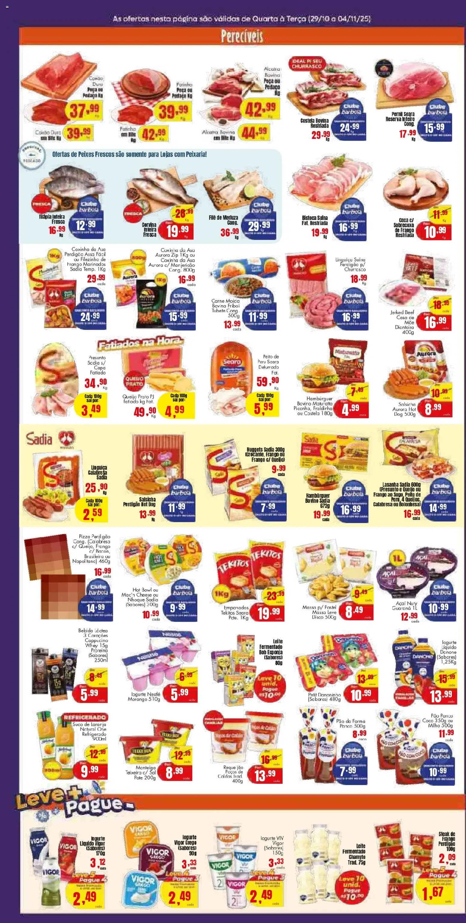 Pré-Visualização do folheto "Ofertas Rede e Interior" da loja Barbosa Supermercados válido a partir de 29/10/2025