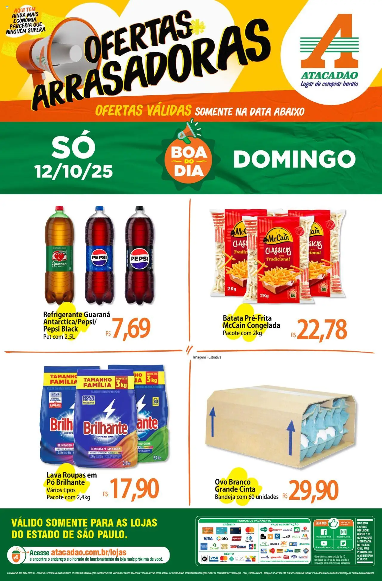 Atacadão folheto "Ofertas - SP" válido a partir de 12/10/2025 - número de página 1