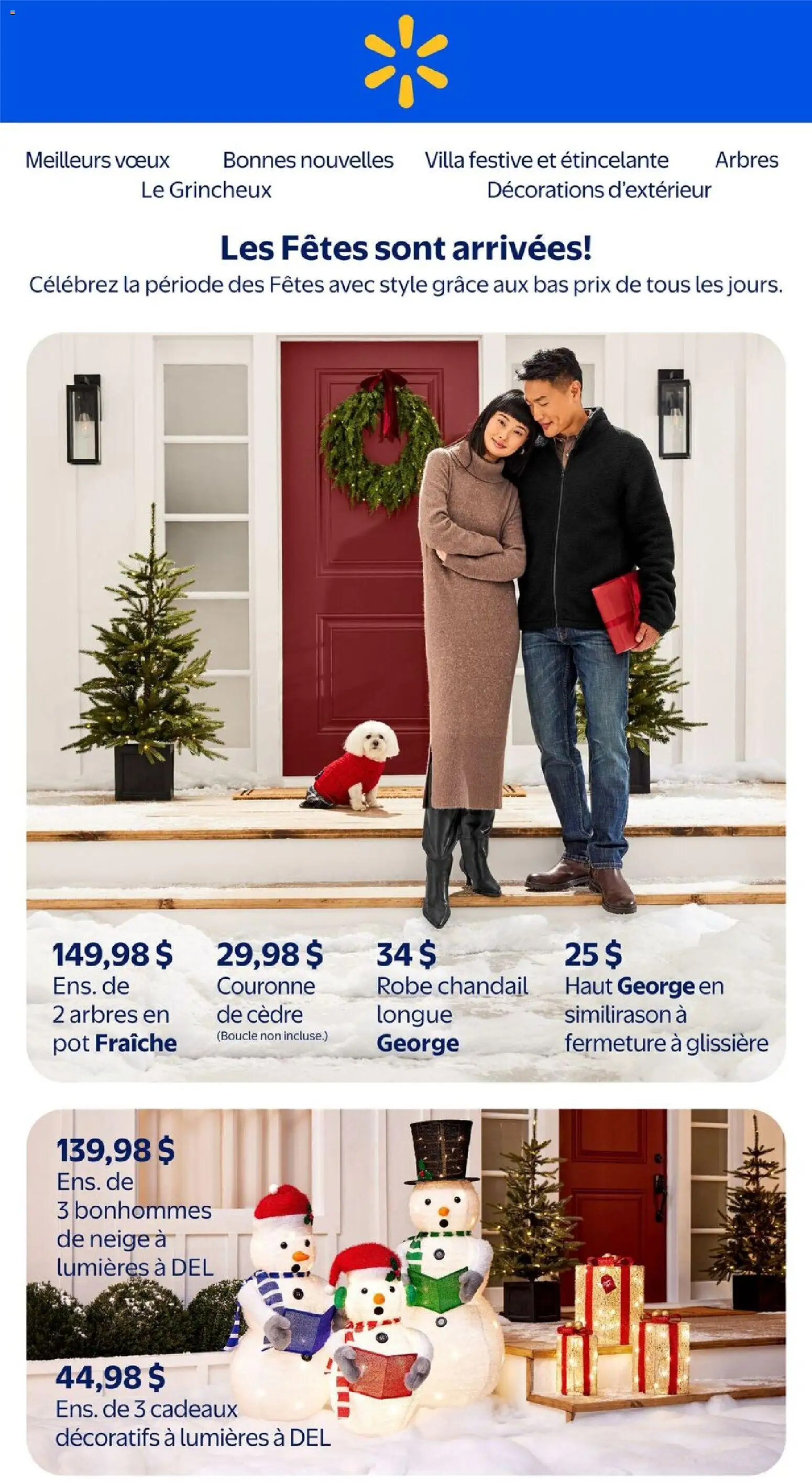 Preview of leaflet Les Fêtes sont arrivées! from shop Walmart is valid from Oct 30, 2025 - Robe