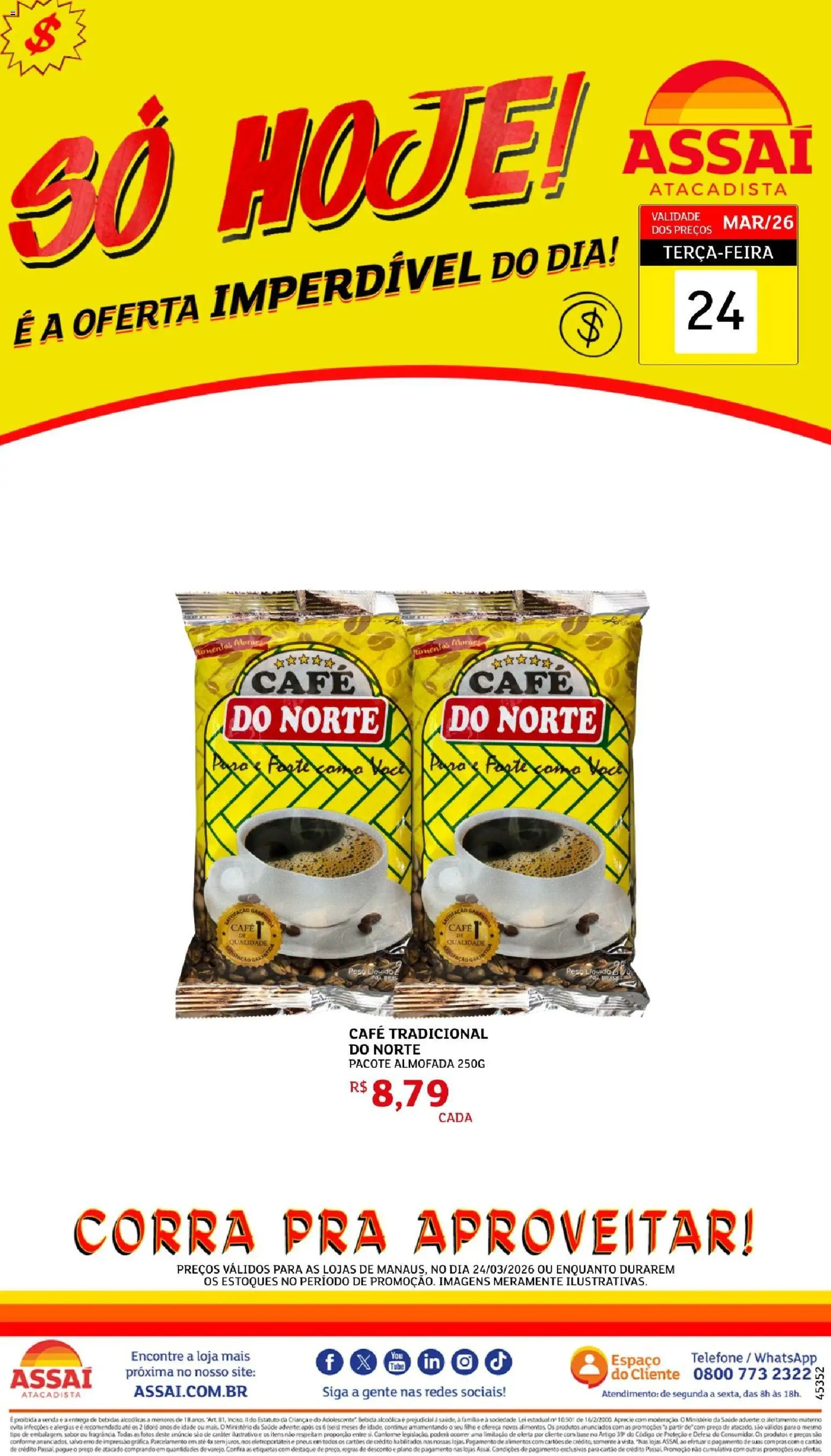 Pré-Visualização do folheto "Assaí Atacadista ofertas - AM" da loja Assaí Atacadista válido a partir de 24/03/2026