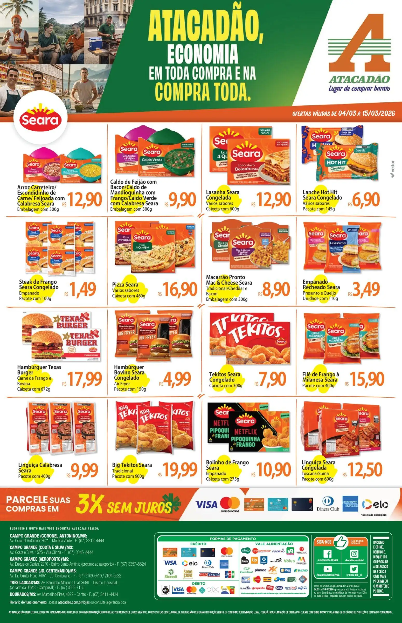 Pré-Visualização do folheto "Atacadão ofertas - MS" da loja Atacadão válido a partir de 04/03/2026