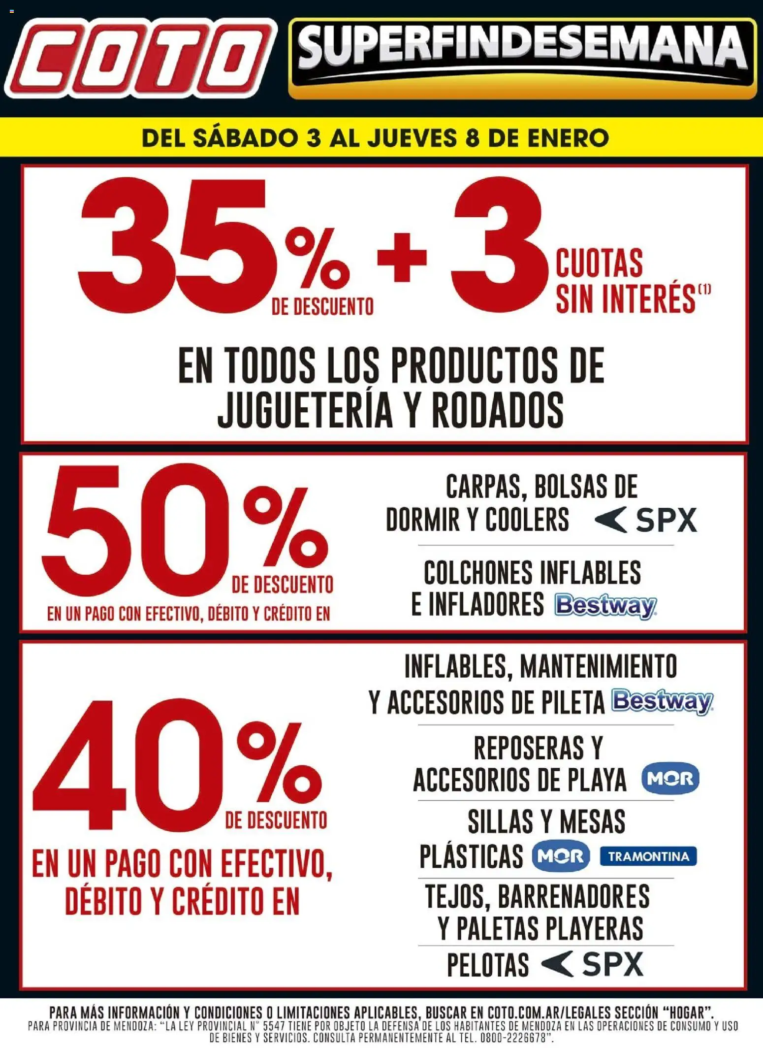 Vista previa del folleto de la tienda Coto válido desde el 03/01/2026 - Pileta, Paletas