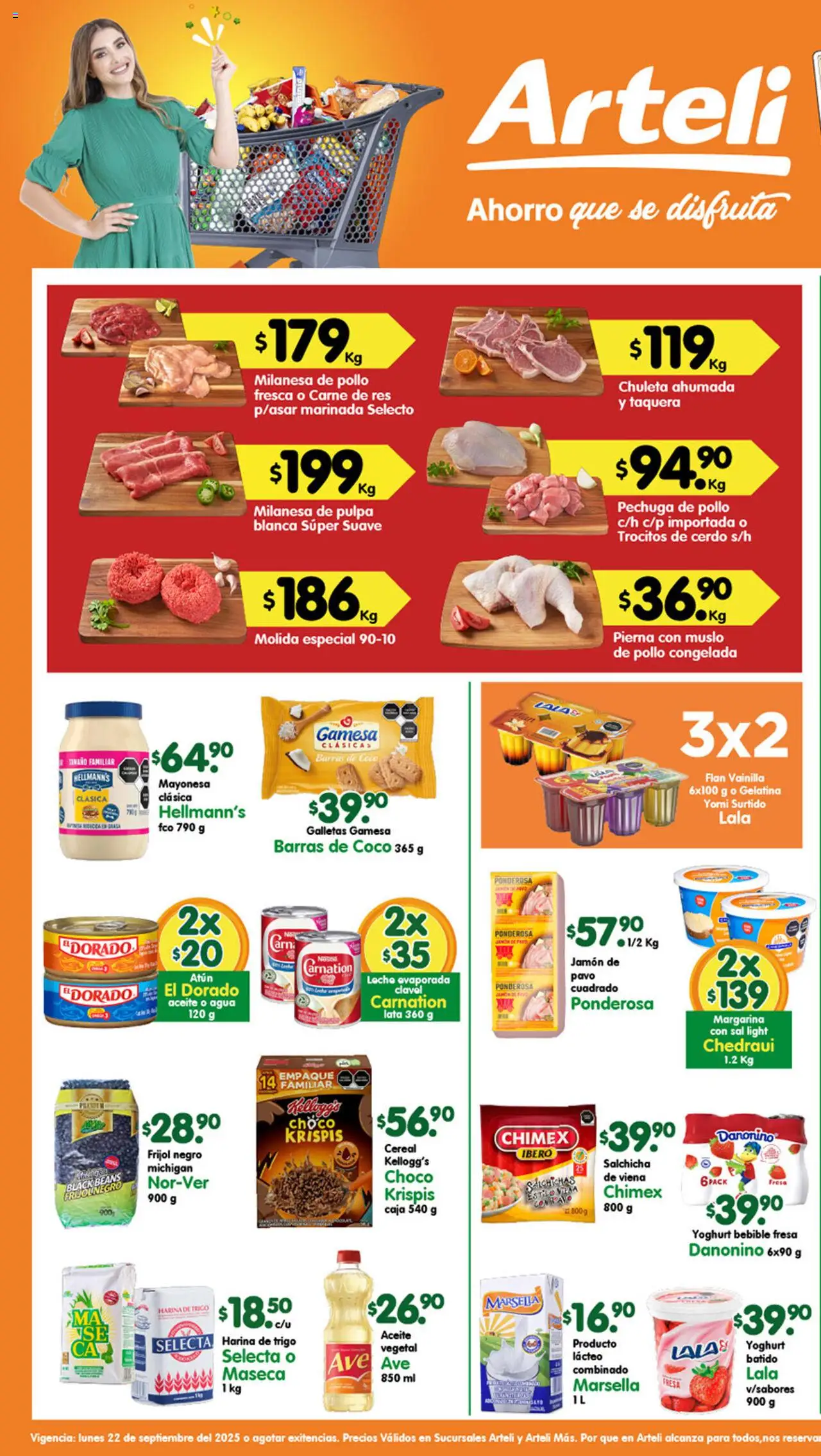 Folleto Valles Arteli y sus promociones válidas desde el 22/09/2025 - Número de página 1