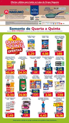 Pré-Visualização do folheto "Ofertas Quarta e Quinta" da loja Nagumo válido a partir de 06/08/2025