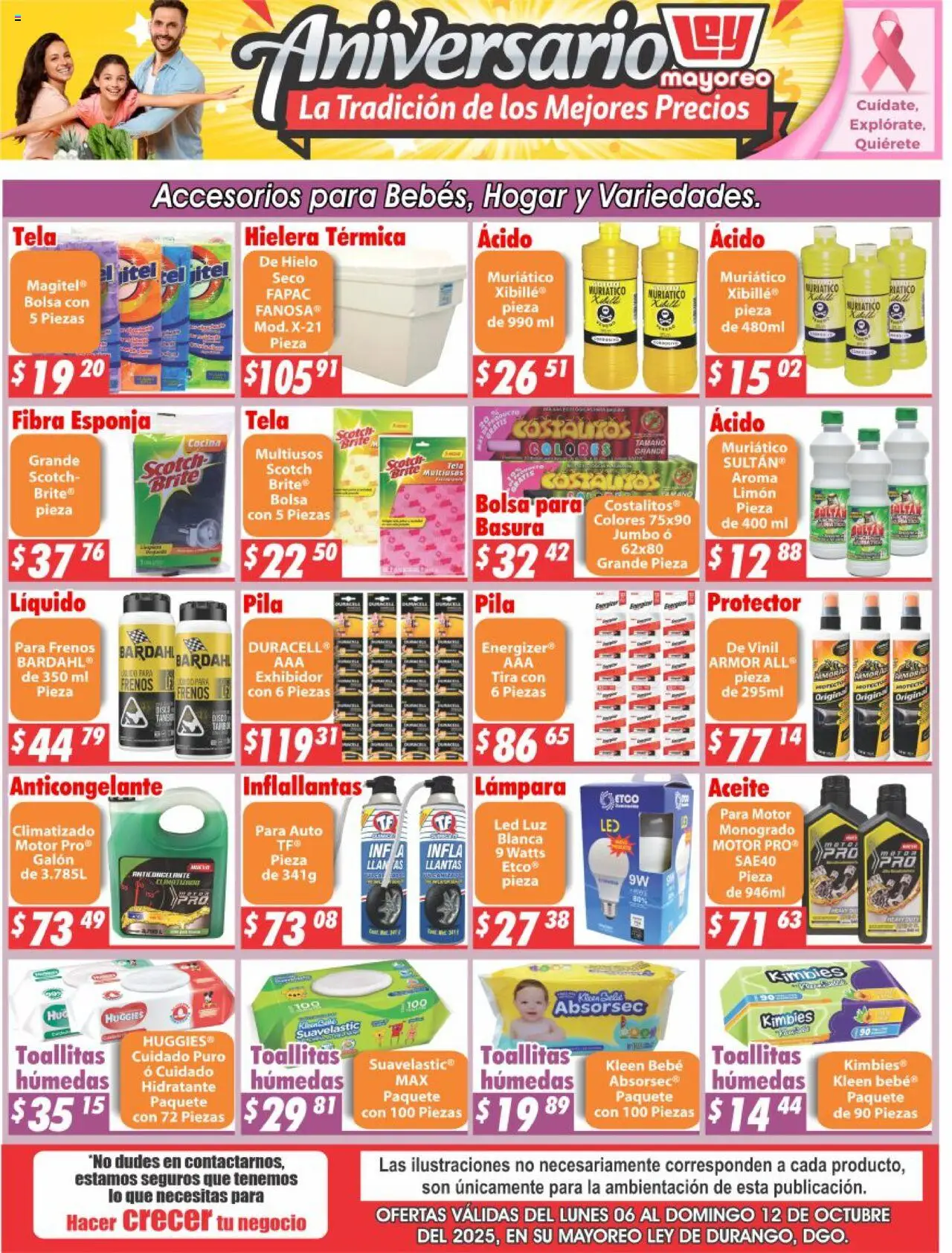 Folleto Mayoreo Casa Ley y sus promociones válidas desde el 06/10/2025 - Número de página 1