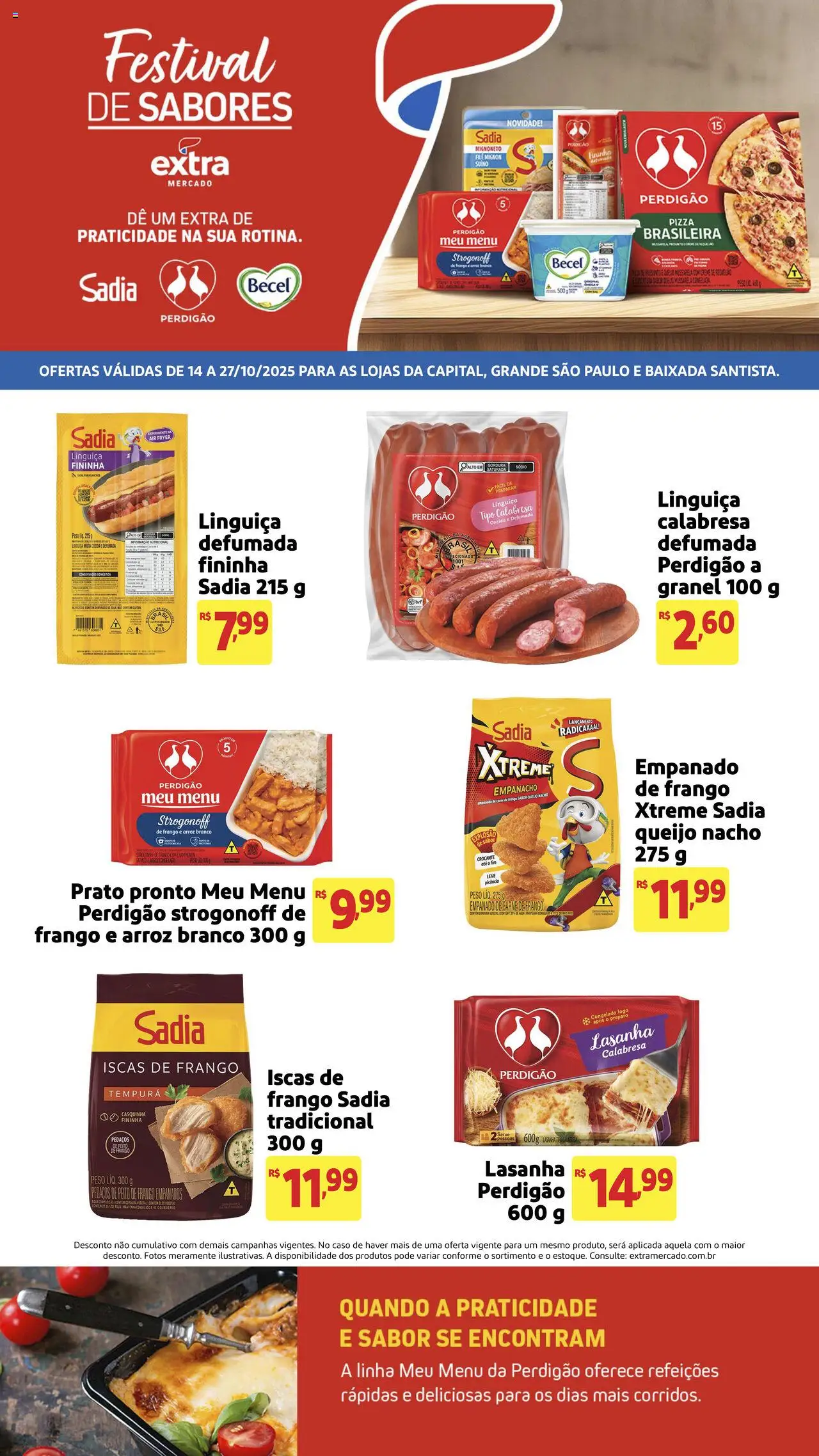 Extra folheto "Ofertas de Mercado Festival de Sabores" válido a partir de 14/10/2025 - número de página 1
