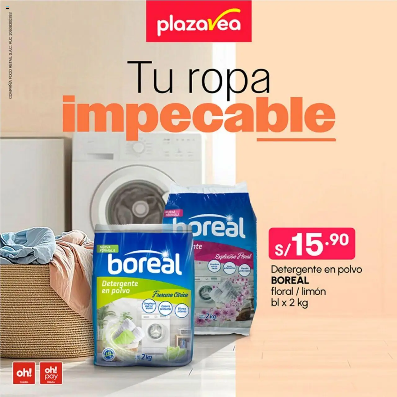 Plaza Vea Especial Cuidado De La Ropa (04/08/2025 - 17/08/2025) - ofertas de hoy - número de página 1 - Ropa, Detergente, Polvo, Explosión, Detergente en polvo