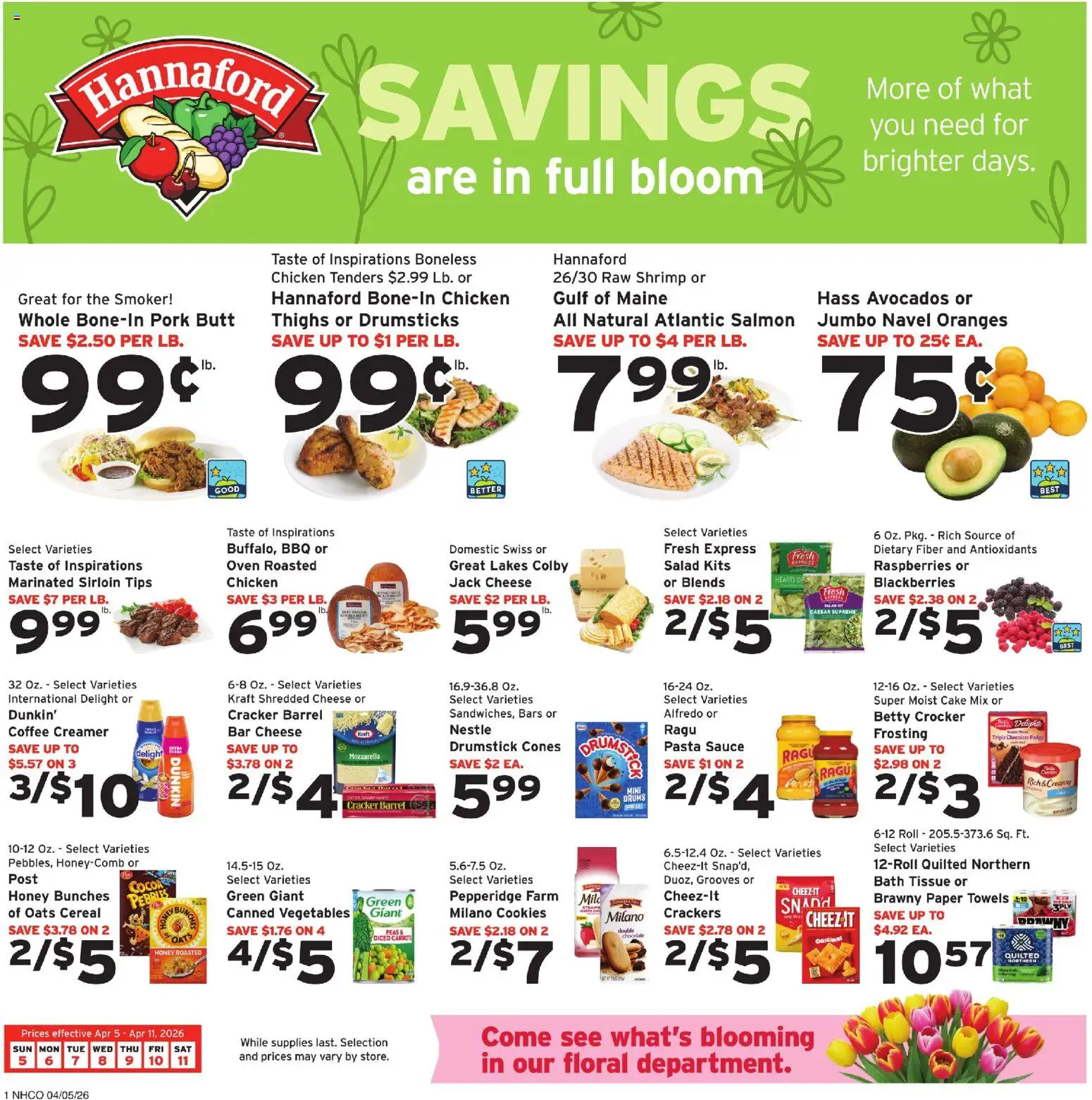 Ad Preview of Hannaford Hannaford Weekly Ad from 04/05/2026