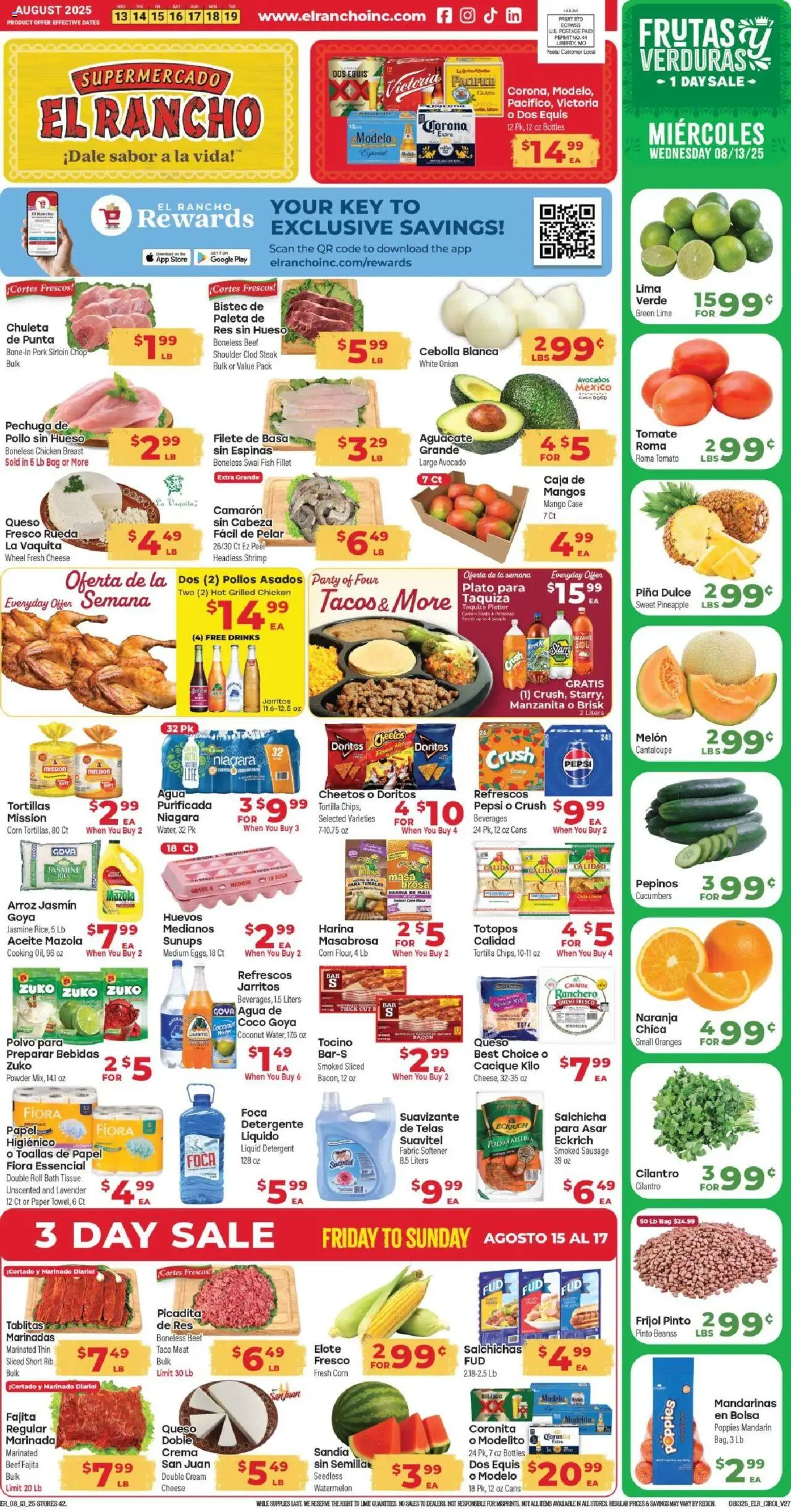 El Rancho Weekly Ad from 08/13/2025 - Flyer - Page number 1