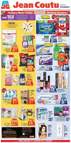 Un aperçu du dépliant Weekly Flyer du magasin Jean Coutu est valide à partir 1 janv. 2026