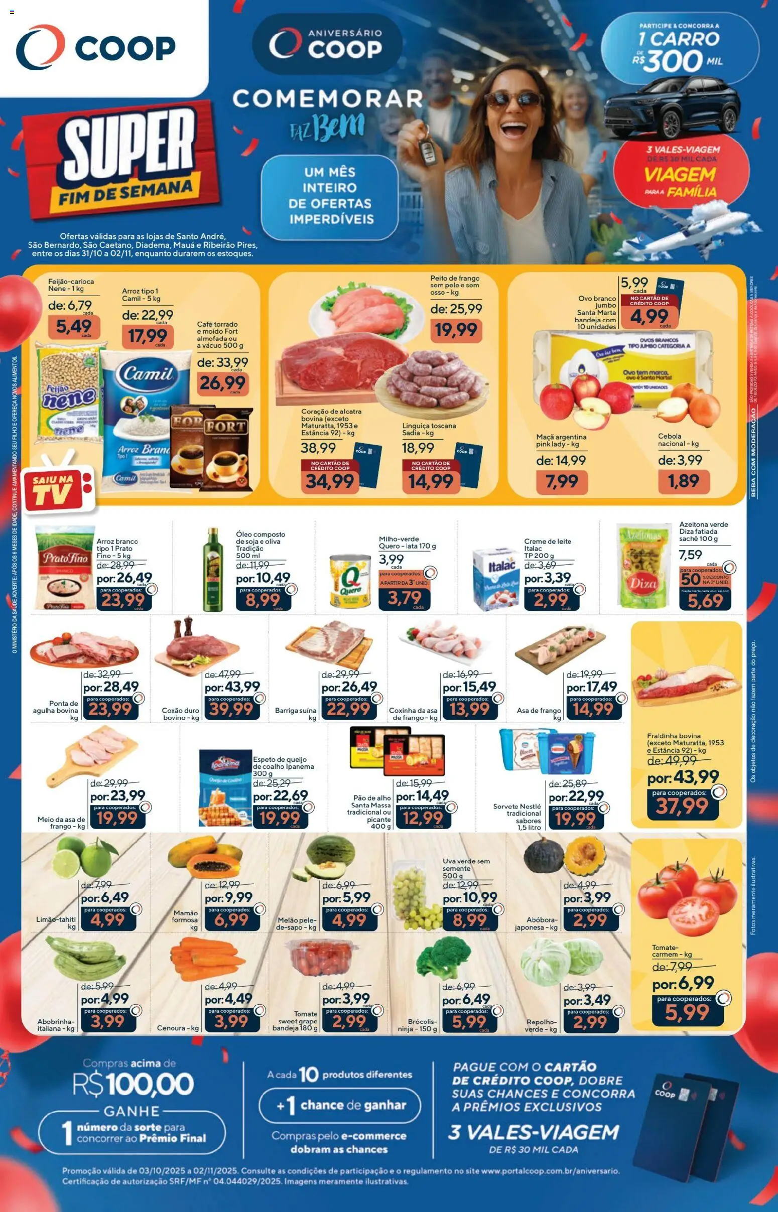 Pré-Visualização do folheto "Ofertas Fim de Semana" da loja Coop válido a partir de 31/10/2025