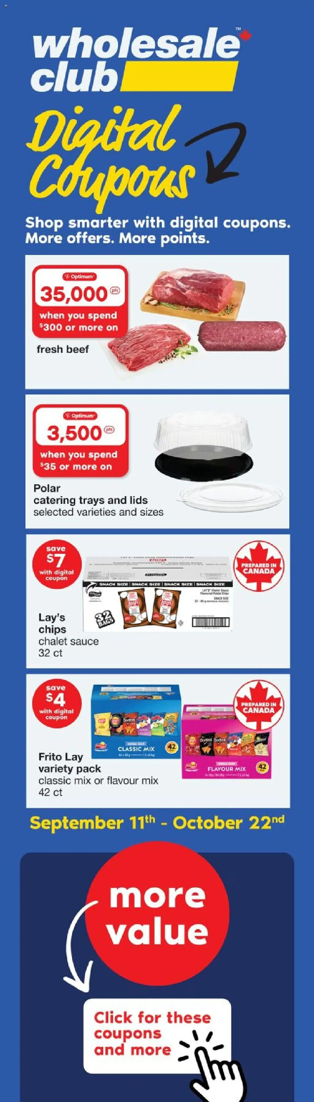 Wholesale Club flyer valid from Oct 02, 2025 - page number 1
