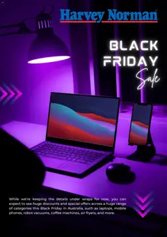 Preview of catalogue Black Friday Notice from shop Harvey Norman valid 22/10/2025